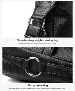 Detailed macro view of reinforced silver hardware and lychee grain leather on hand bag