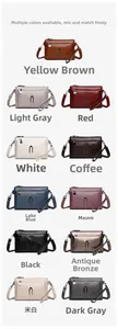 Close-up of premium pebbled leather texture on minimalist crossbody bag with metal zipper