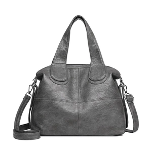 Damen Retro PU Leder Tote Handtasche Große Kapazität Umhängetasche Mit Verstellbarem Riemen Minimalistisch Einfarbig