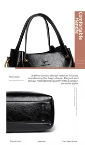 Detailed macro view of litchi texture cowhide material and reinforced bag bottom