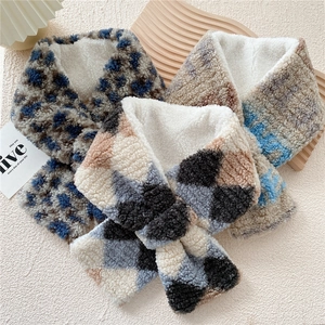 Winter Nackenwärmer Schal Kunstpelz Plüsch Warm Überkreuztes Design Für Damen Mädchen Weich Bequem Mode Draußen