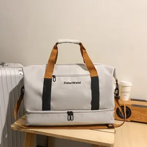 Duffle Bag Mit Großem Fassungsvermögen Oxford Stoff Wasserdichte Reisetasche Mit Schuhfach Für Damen Wochenendtrip Fitness