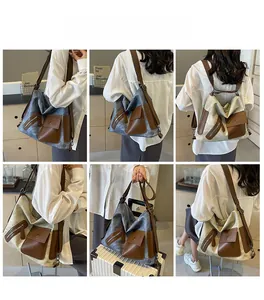 Detail showing multi-functional backpack and tote bag with versatile carrying styles