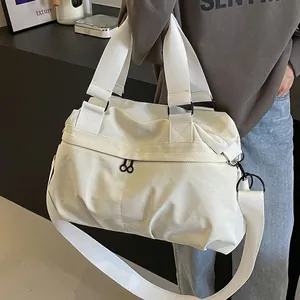 Large Capacity Tote Bag Nylon Lightweight Waterproof Commuter Travel Fitness Shoulder Handbag Women