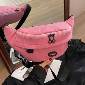 Borsa Da Petto Donna Grande Capacità Tessuto Oxford Borsa A Tracolla Marsupio Mezzaluna Streetwear Casual