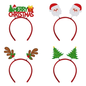 Serre-têtes De Noël Paillettes Bois De Renne Père Noël Arbre Fête Accessoires Photo Coiffure