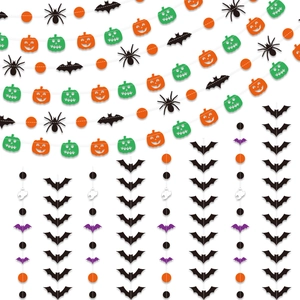 Halloween Hanging Garland Cardboard Bat Pumpkin Spider Ghost Banner For Party Decoration Festive Atmosphere