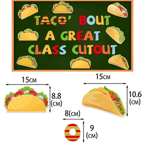 Décorations de fête mexicaine Taco Bout a Great Class pour tableaux d'école