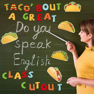 Décorations de tableau de classe taco pour la fête mexicaine Cinco de Mayo à l'école