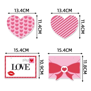 Valentine's Day banner kit with heart and love motifs for romantic party decoration