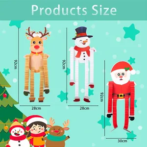 Tableau des tailles pour décorations de Noël de 92 cm avec Père Noël et bonhomme de neige