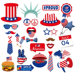 Accessoires Photo Jour Indépendance USA Carton Patriotique Décoration Fête Festive Amusante Créative Portable