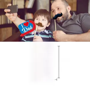 Accessoire photo fête des pères médaille 'The Best Dad' 13cm x 9.7cm pour décor de fête