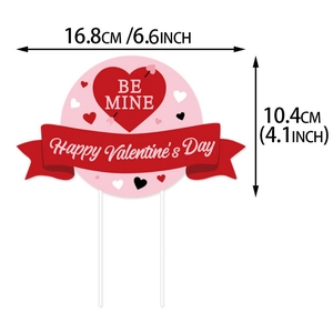 Dimensions du panneau rose Be Mine pour la décoration de fête de la Saint-Valentin