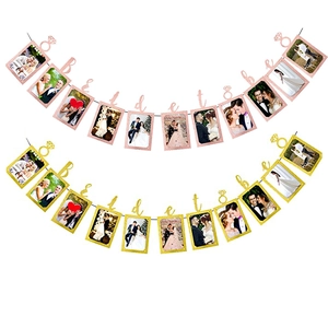 Bride To Be Photo Banner Glitter Paper Wedding Bridal Shower Engagement Party Decoration Sparkling Diamond Ring Design