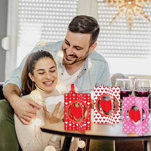 Set of 3D pop-up heart decorations for Valentine's Day party table display