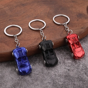 Sports Car Model Keychain Zinc Alloy Metal 3D Miniature Racing Vehicle Key Ring Automotive Gift Accessory