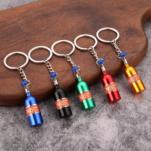 Creative Car Tuning Gas Tank Shape Keychain Zinc Alloy Racing Style Keyring Hanging Ornament Accessory