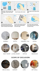 Detailed installation guide for snowflake window clings with surface compatibility overview