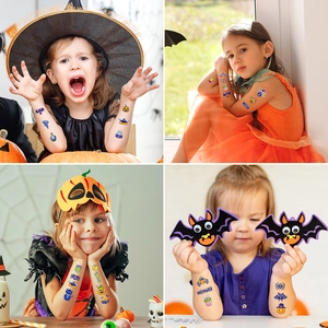 Waterproof Halloween cartoon temporary tattoo stickers for children party costume gifts
