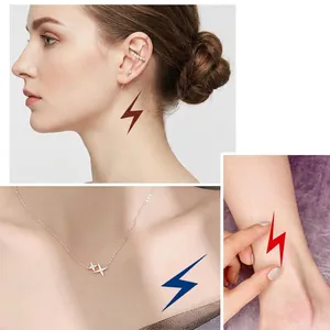 Silver star pendant necklace and sparkling ear cuff set for elegant women's jewelry