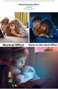 Glow-in-the-dark unicorn and rainbow temporary tattoo stickers for children skin decoration