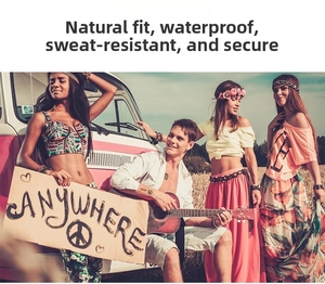 Waterproof hippie peace temporary tattoos for music festivals and summer beach parties