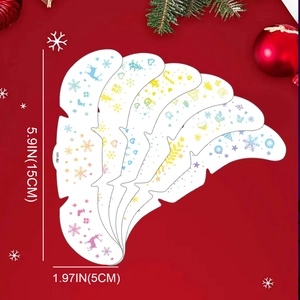 Christmas gold freckle tattoos with reindeer and snowflake designs for holiday makeup