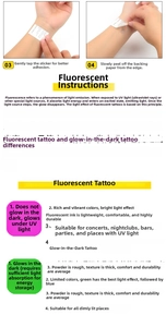 Guide pour appliquer et retirer les tatouages éphémères papillon néon pour les concerts