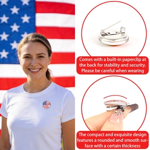 WK 2026 USA vlag kristalglas broche met metalen speld voor voetbalfans en supporters