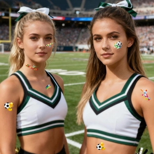 Waterproof soccer world cup temporary tattoos for fans cheering at stadium events
