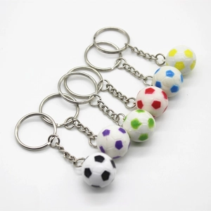 Mini Portachiavi Pallone Da Calcio Simulazione Sport PVC Plastica Ciondolo Per Borsa Decorazione Regalo