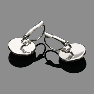 Silver metal soccer trophy earrings with creative charms and sleek hook for women