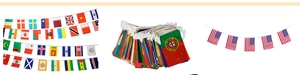 Polyester Australia bunting flags with white rope for sports events and festivals