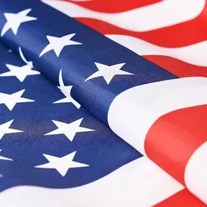 Official USA polyester flag 3x5ft featuring classic stars and stripes with durable fabric texture