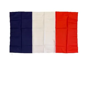 French national flag 90x150cm made of 100% durable polyester with vivid vertical stripes
