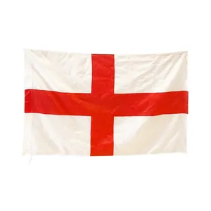 Classic 3x5ft England St George's Cross flag made of durable white and red polyester