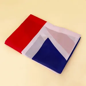 Polyester Union Jack United Kingdom flag 90x150cm displayed on a yellow background
