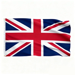 Classic 90x150cm England Union Jack flag with metal grommets and realistic wave texture