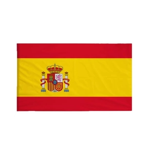 Official Spain flag 90x150cm made of durable polyester with coat of arms for outdoors