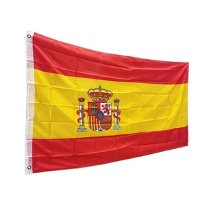 Spanish national flag 90x150cm made of durable polyester with two metal grommets