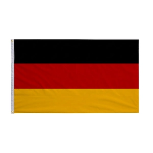 German national flag 90x150cm made of polyester with brass grommets for hanging