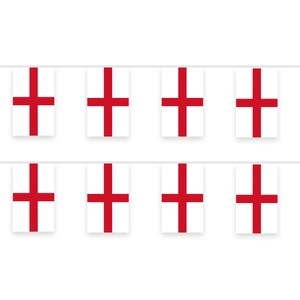 England St George's Cross bunting string flags for national day festive party decoration