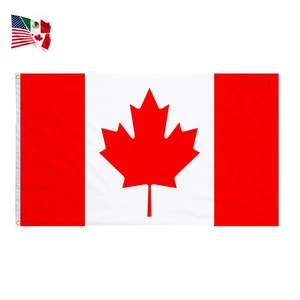 Canada National Flag Polyester Maple Leaf Vibrant Color Waterproof Sun Resistant Outdoor Decoration Home Garden Celebration