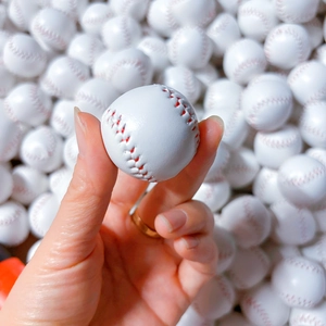 Mini Honkbal Sleutelhanger Hanger Kunstleer Sport Sleutelring Voor Rugzak Decoratie Tieners Feestcadeau Accessoire