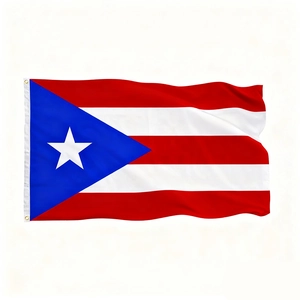 Puerto Rico flag 90x150cm made of durable polyester with reinforced metal grommets