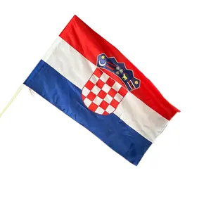 Croatia National Flag Polyester Banner For World Cup Euro Sports Events Home Outdoor Decoration With Metal Grommets