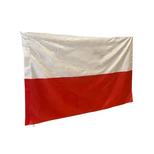 National Poland flag 90x150cm made of durable polyester for sports and world cup events