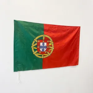 Official Portugal national flag made of durable polyester with grommets for fans
