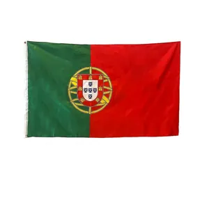 Portugal national flag 90x150cm made of 100% polyester with metal grommets for World Cup